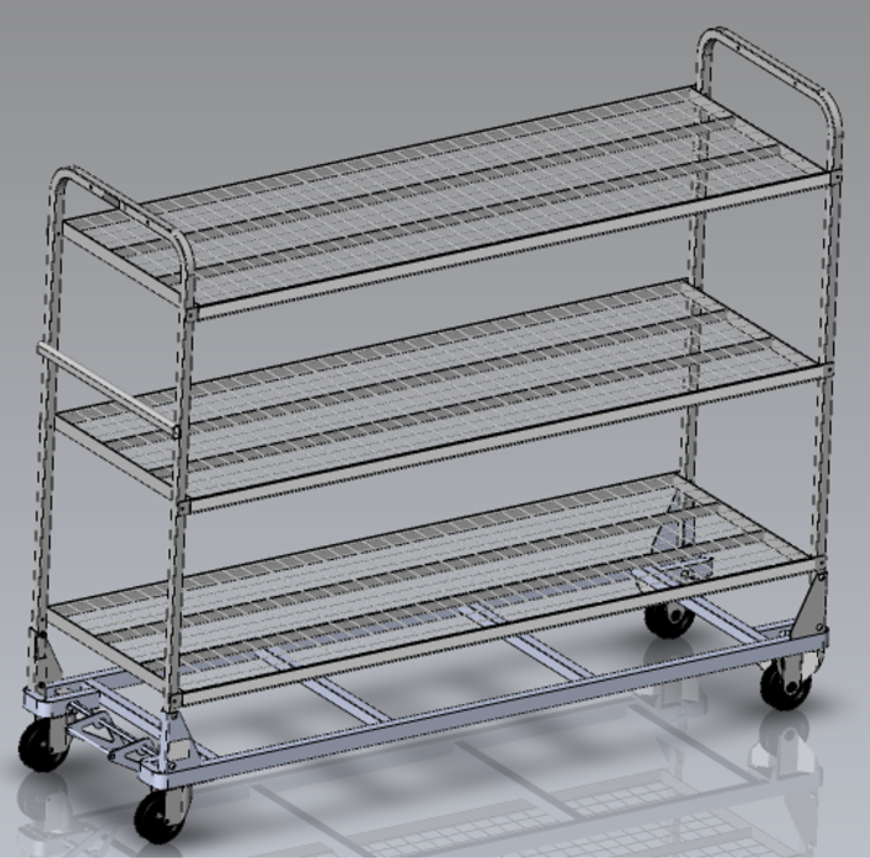 Chariots de tri des colis 