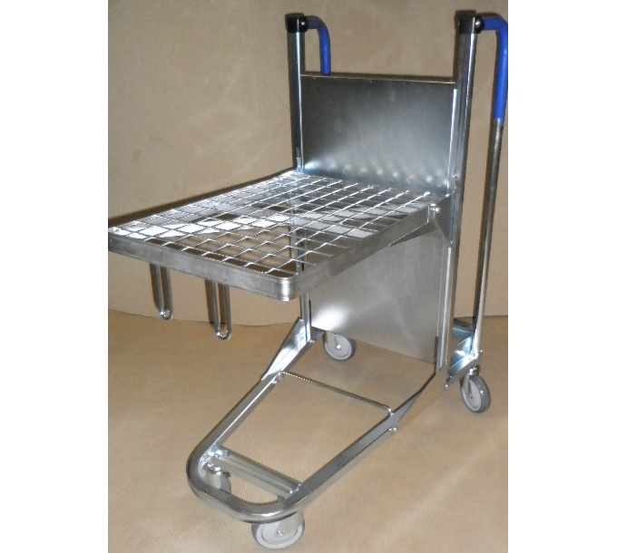 Desserte Picking ergonomique à fond auto-élévateur emboîtable Plateau 600x400